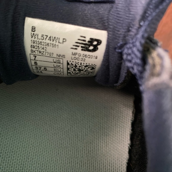 New Balance Shoes 574 Womens Size 7 WL574BWLP Blue Brown Encap Casual V-10 - Picture 7 of 8